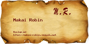 Makai Robin névjegykártya